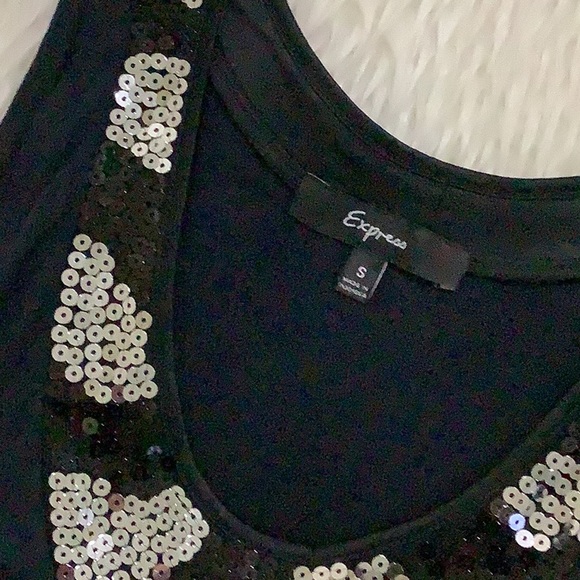 Express black sequins summer dress - Picture 4 of 5